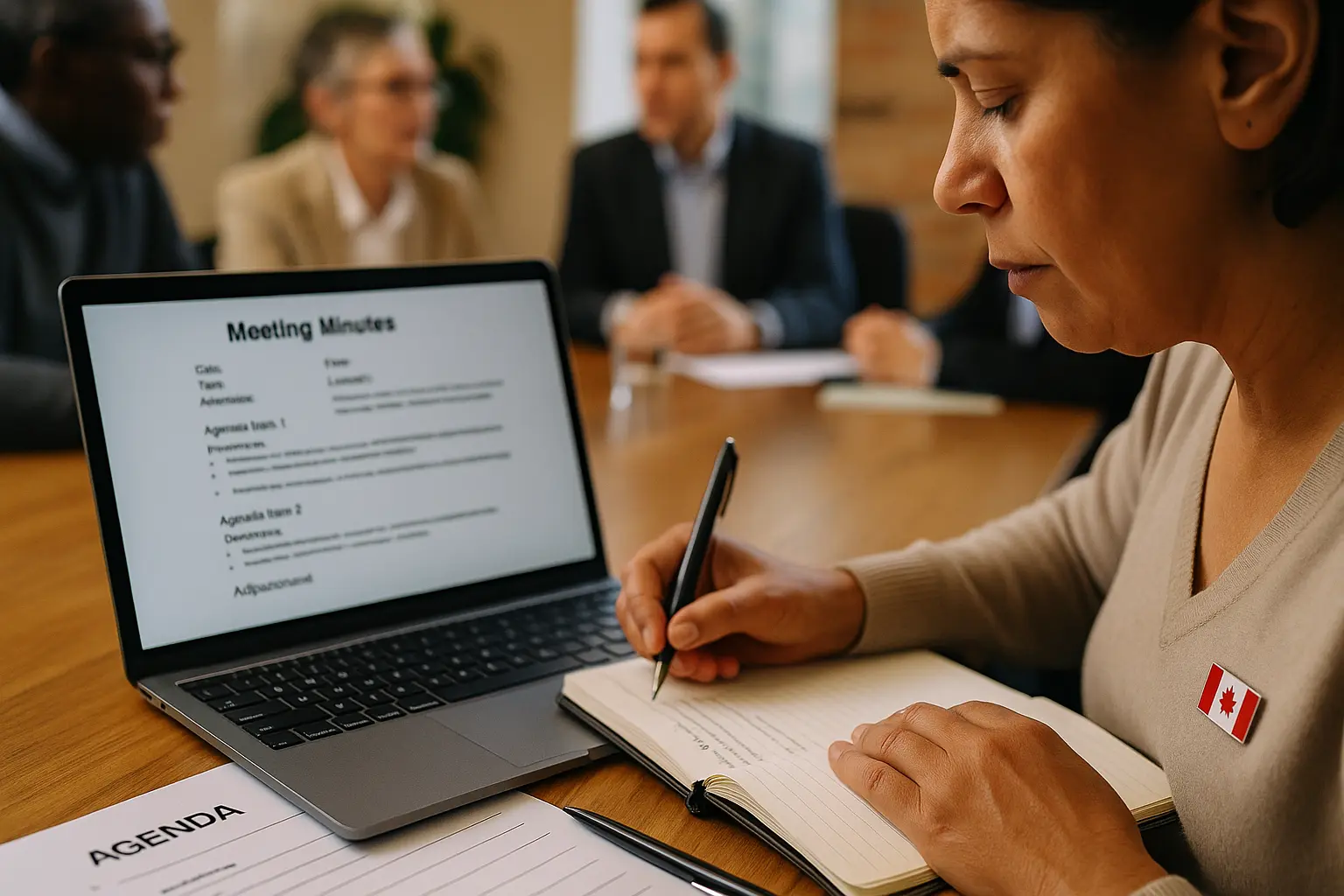 How to Write Minutes for a Board Meeting Canadian Nonprofits