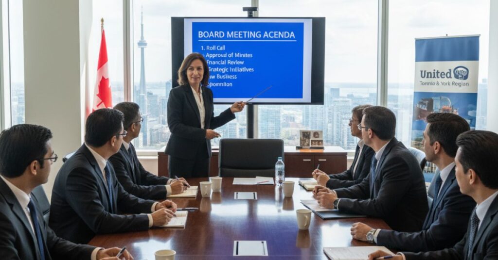 How to Write Board Meeting Agenda for Canadian Nonprofits