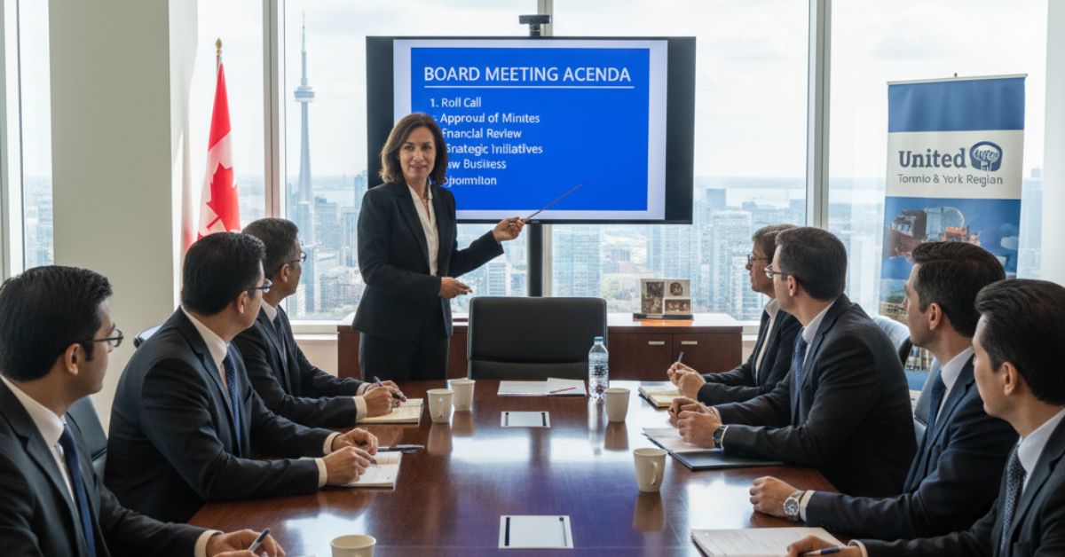 How to Write Board Meeting Agenda for Canadian Nonprofits