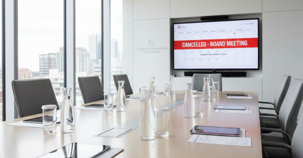 How to Cancel a Board Meeting in a Canadian Charity